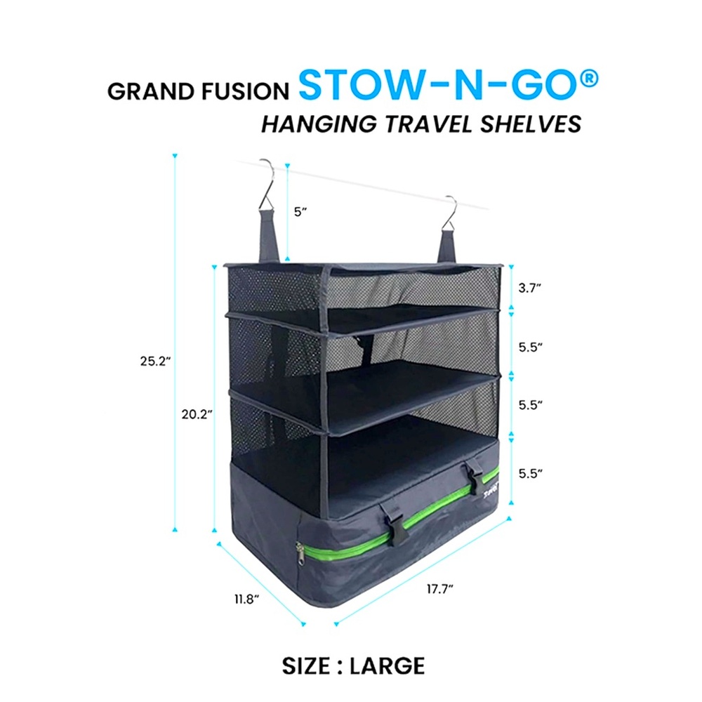 🆕 BNWT Hanging Travel Organizer Stow N Go